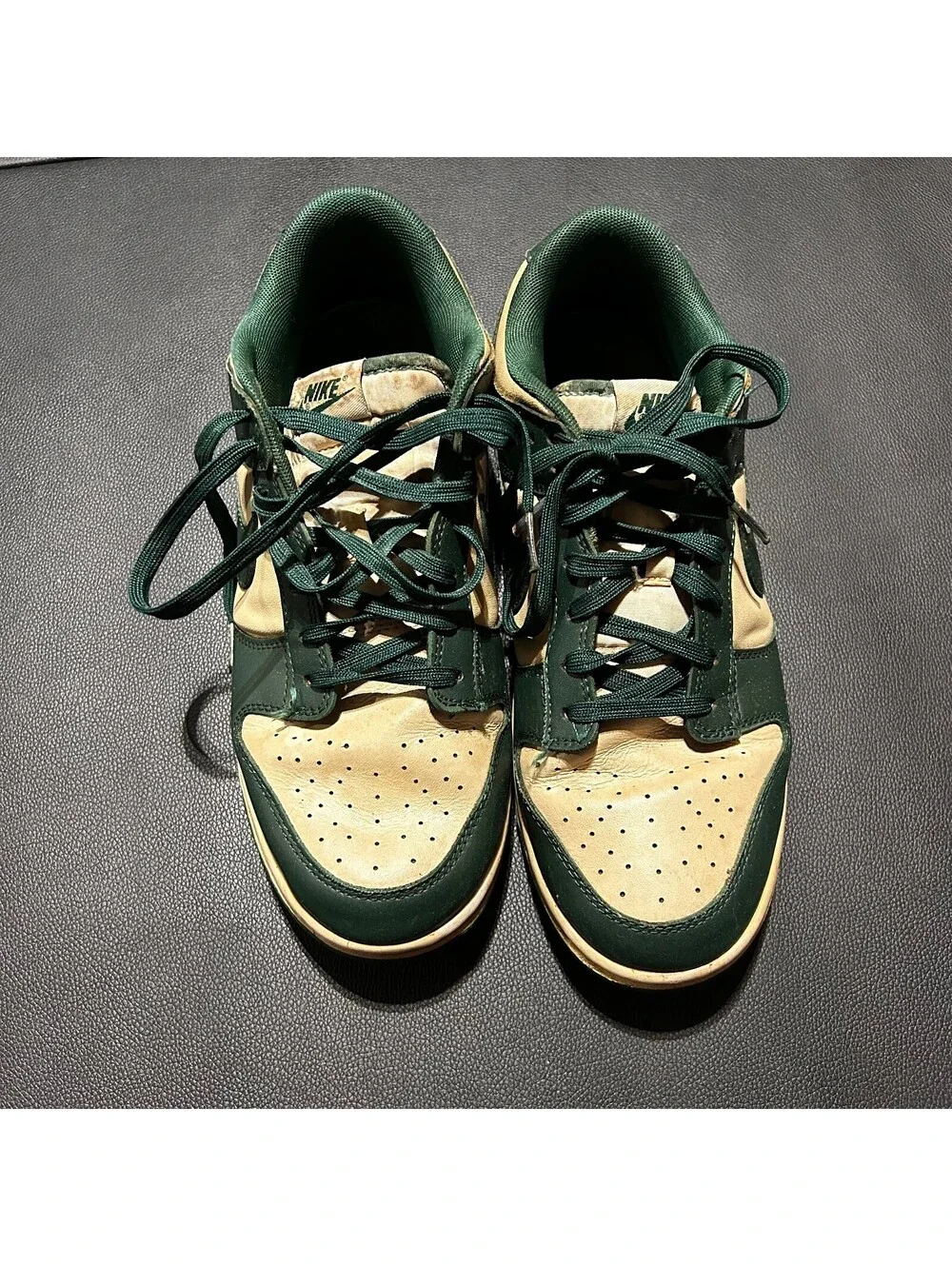 Nike Dunk Low Michigan State Green Cream Men's Size 11